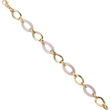 Diversity Jewelry Kadın Gümüş Sarı Kombin Bileklik