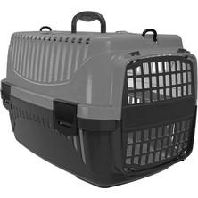 Plastart PT-100 Evcil Hayvan Taşıma Çantası Gri Siyah
