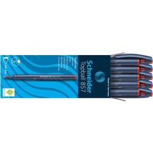 Schneider 857 Topball Roller Pilot Kalem 0.6 mm 10'lu Kırmızı