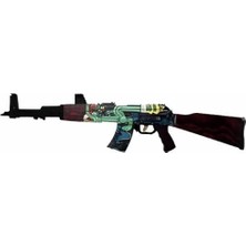 Egenin Sepeti Ahşap Cs-Go Frontside Misty Ak-47 Lastik Atar Oyuncak Tüfek