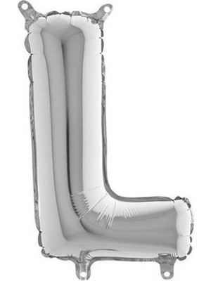 Event Party Store Folyo Balon L Harf Gümüş 102CM