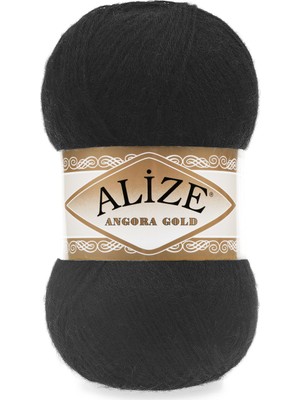 Alize Siyah Alize Angora Gold - 60  (5 Li Paket)