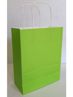 Event Party Store Kraft Kağıt Çanta Yeşil 25CM x 30CM - 1 Adet