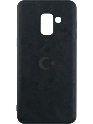 Fashion Samsung Galaxy A820 A8 2018 Uyumlu Suni Deri Arka Koruma