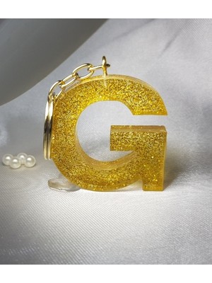 Sultan Tasarım G Harfi Epoksi Anahtarlık