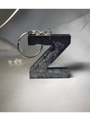 Sultan Tasarım Z Harfi Epoksi Anahtarlık