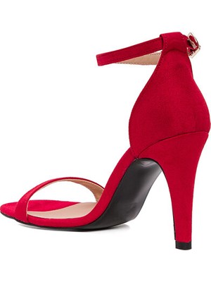 Sole Sisters Manas2 Topuklu Sandalet - Kırmızı