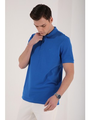 Tommy Life Saks Erkek Klasik Kısa Kol Dar Kesim Polo Yaka T-Shirt-87748