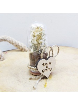 Hayaller Dükkanı 30 Adet Kahveli Fanus Nikah Liği Ekonomik Nikah Şekeri