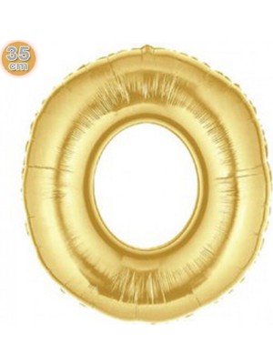 İKM Rakam Balon Folyo Küçük Boy 16 Inç  35 cm Gold 0