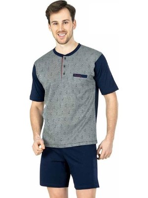 Pierre Cardin 5449 3 Lü Kısa Kol Erkek Pijama Takımı