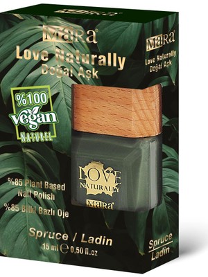 Mara Love Naturally Doğal Vegan Oje 15ML Ladin %85 Bitkisel Bazlı Özel Özellikli