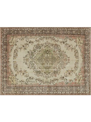 Sempati Halı Eskitme El Dokuma Vintage Halı 193 x 251 cm 7536