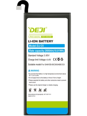 Deji Samsung Galaxy C5 Uyumlu Mucize Batarya Eb-bc500abe