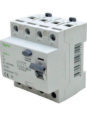 Sigma Shm-4 6ka 30MA 40A Kaçak Akım Koruma Şalteri
