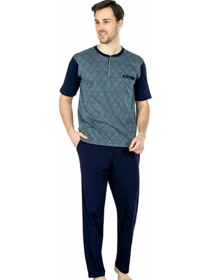 Pierre Cardin 5448 Erkek Penye 3'lü  Pijama Takım 21Y