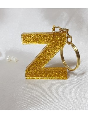 Sultan Tasarım  Z Harfi Epoksi Anahtarlık