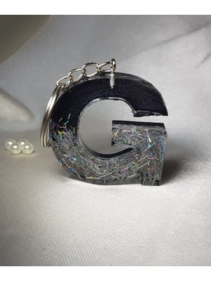 Sultan Tasarım  G Harfi Epoksi Anahtarlık