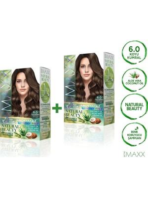 Maxx Deluxe Natural Beauty  6.0  Koyu Kumral 2'li Set Boya