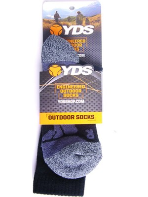 Yds Outdoor Socks -Siyah (Esnek Ve Dayanıklı Outdoor Çorabı)