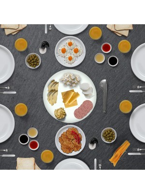 Decorita Cam Sunum Standı Düz Renk - Beyaz Çap32