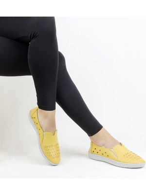 Sail Laker's Sail Lakers - Sarı Deri Kadın Günlük Ayakkabı