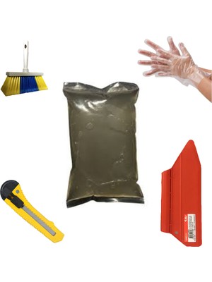 Palifix 5'li Set Duvar Kağıdı Uygulama Seti 1000 ml Hazır Sıvı Tutkal, Yapıştırıcı, Glitolin