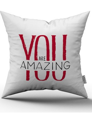 Cango Home Dijital Baskı Kırlent Yastık Kılıfı CGH403