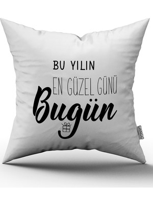 Cango Home Dijital Baskı Kırlent Yastık Kılıfı CGH476
