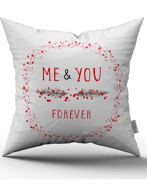 Cango Home Dijital Baskı Kırlent Yastık Kılıfı CGH401