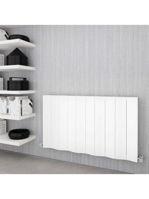 Sanica Asimetrik Dizayn Radyatör Beyaz Yatay (Double) 600*821 mm
