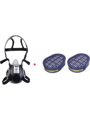 Drager Xplore 3300 Yarım Yüz Maskesi + 6738816 Abek Filtre