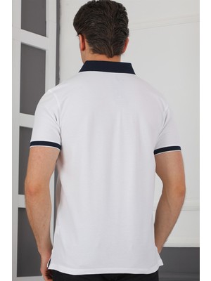 Dewberry T8579 Dewberry Erkek T-Shirt - Beyaz