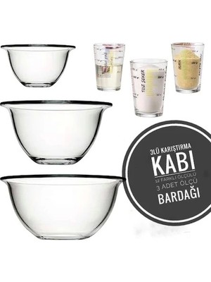 Paşabahçe Arda Türkmen Kase Ve Ölçü Bardağı Seti