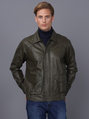 Basics & More Erkek Deri Ceket - E344