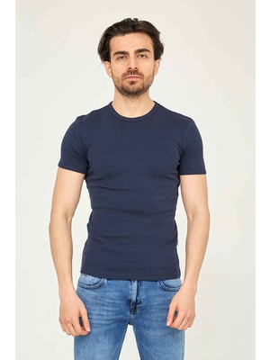 Cazador Caz 4623 Stn. Bis T-Shirt Lacivert