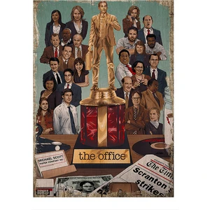 The Office Model Ahşap Tablo 35 cm x 50 cm