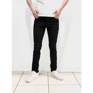 Amor Man Solmayan Siyah Slim Fit Dar Kesim Diz Yapmayan Erkek Jeans Kot Pantolon