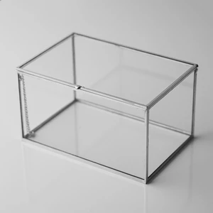 El Crea Designs Gümüş Kapaklı Takı Aksesuar Çikolata Kutusu 15X10X8CM