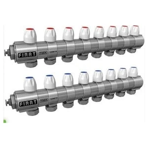 1'' Kendinden Vanalı Kollektör (Kırmızı-Mavi) 1 Takım