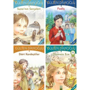 Gülten Dayıoğlu 4 Kitap Set - Suna'nın Serçeleri - Fadiş - Dört Kardeştiler - Ölümsüz Ece