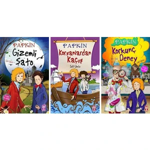 Papkin Serisi 3 Kitap Set - Gizemli Şato - Korsanlardan Kaçış - Korkunç Deney