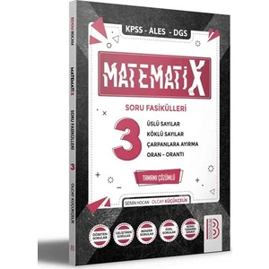 Benim Hocam Yayınları KPSS ALES DGS Matematix Soru Fasikülleri 3