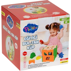Baby Muma ONY-355 Ahşap Eğitici Bultak Küp