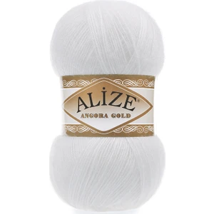 Beyaz Alize Angora Gold - 55  (5 Li Paket)