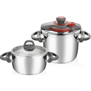 Cook Fest Düdüklü Tencere 4 + 7 lt. Tencere
