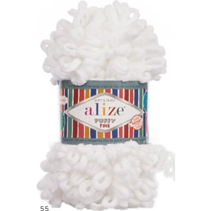 Beyaz Alize Puffy Fıne 55 (5 Li Paket)