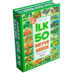 Diytoys Çocuk Eğitici Oyun Kartları Ilk 50 Meyve & Sebze Eşleştirme Oyunu
