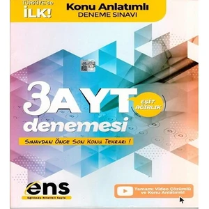 ENS Yayıncılık AYT Eşit Ağırlık 3 lü Konu Anlatımlı Deneme