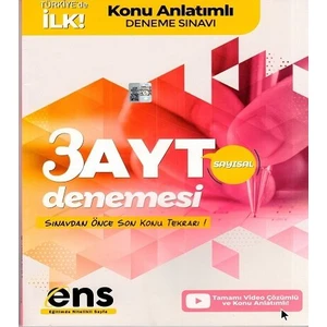 ENS Yayıncılık AYT Sayısal 3 lü Konu Anlatımlı Deneme